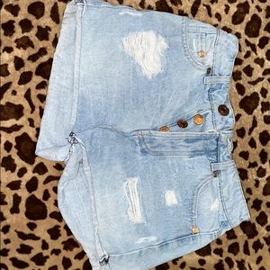 High waisted shorts